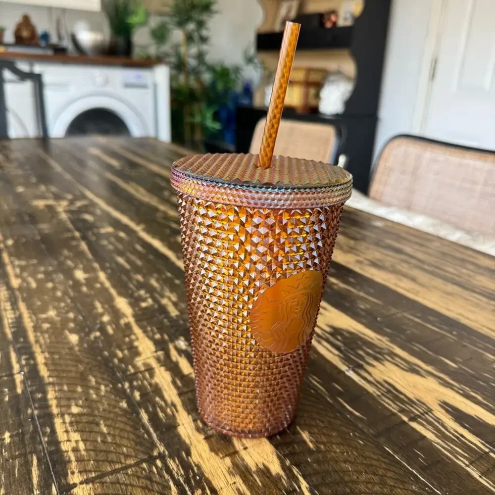 Starbucks - Iridescent Copper Studded Tumbler with Straw – 16 oz